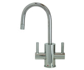 Hot & Cold Water Faucet with Contemporary Round Body & Handles